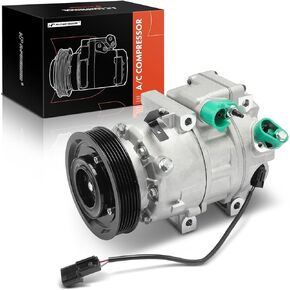 A-Premium Air Conditioner AC Compressor with Clutch Compatible with Kia Sorento 3.5L 2011-2013, Sorento 3.3L 2014-2015, Hyundai Santa Fe 3.3L 2013-2018, Santa Fe XL 3.3L 2013-2019