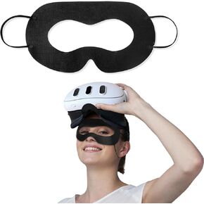 VR Face Cover Disposable Hygiene VR Face Eyes Mask Pads Facial Interface for Meta Quest 3 Quest 2, Accessories for Apple Vision Pro (Set 50, Black)