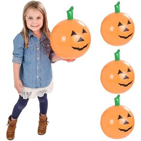 Halloween Pumpkin Inflatable Decorations, Carnival Parties, Beach Party, Birthday Event, Outdoor Swimming, 16" Tall