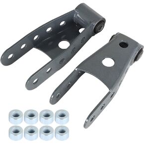 labwork Rear Drop Lowering Shackle Kit Replacement for 2007-2018 Sierra Chevy Silverado