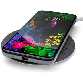 Fast Charge Wireless Charger for LG G7 ThinQ, LG G8 ThinQ, Rapid Quick Charge Qi Pad w/Charging Power Cable (Ac Adapter Sold Separately) Case Friendly Design (LG V40 ThinQ, LG V50, V60)