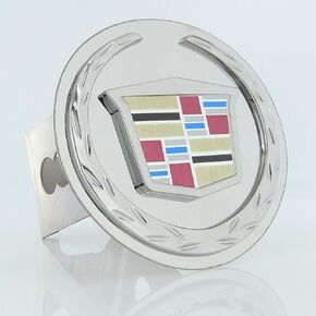 Cadillac Chrome Logo Tow Hitch Cover Plug - New Logo