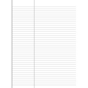 Legal Evidence Pad: 8mm Wide Ruled Notebook Writing Pad for Legal (Law) Junior (Jr.) and Senior (Snr.) | Approx 8.5" x 11.75" (8.5" x 11 3/4") | Thick 90gsm White Paper - 50 Sheets / 100 Pages