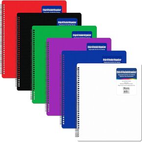 BAZIC 8 Pockets Poly Folder Portfolio, Letter Size Plastic Folders Holder for Office Documents Paper Organizer, Assorted Color, 24-Pack