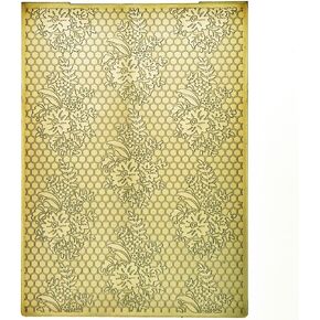Flowers Honeycomb Background Plastic Embossing Folders for Card Making Scrapbooking and Other Paper Crafts 3010928