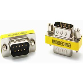 Qishing 5-Pack DB9 VGA SVGA KVM Male to Male Mini Gender Changer Coupler Adapter Connector for PC