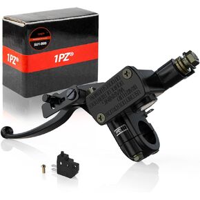 1PZ SU1-B05 7/8" 22mm Universal Left Brake Lever Master Cylinder for 50cc 70cc 90cc 100cc 110cc 125cc 150cc 200cc 250cc Motorcycle ATV Quad Moped Pit Dirt Bike