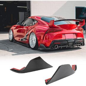 Real Carbon Fiber A90 A91 Rear Bumper Splitters for Toyota GR Supra A90 A91 Hatchback 2-Door 2020-2023 Rear Diffuser Lower Lip Spoiler Valance Protector Factory Outlet