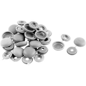 uxcell a15092800ux0073 20 Pcs Hinged Gray Plastic Decorative Screw Cover Cap