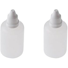 10PCS 100ML White Plastic Empty Refillable Portable Squeezable Dropper Bottle Cosmetic Makeup Packaging Essential Oil Container Saline Paint Solvents Eye Liquid Vial With Screw Lid And Plug (100ML)
