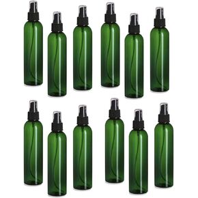 12 عبوة - 8 أونصة - زجاجات بلاستيكية كوزمو خضراء - رذاذ رذاذ ناعم - للزيوت العطرية والعطور ومنتجات التنظيف in Kuwait