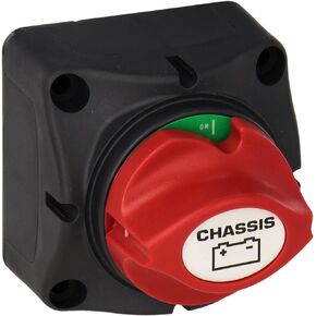 ParkPower by Marinco 701CHRV Contour Battery Master Switch with Chassis Label