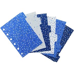 Filofax Organizer Accessory, Pocket Size, Indigo Collection, Dividers with Tabs, Set of Six (B132764)