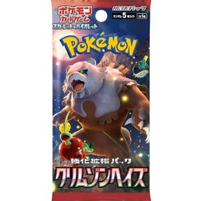 Pokémon (1 Pack) Card Game Crimson Haze Booster Pack (5 Cards Per Pack) Japanese ver, Red