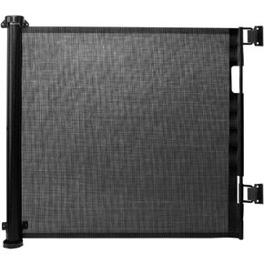 RedproUSA Retractable Baby Gate for Stairs - 33" Tall Pet and Baby Gates for Doorways, Expands up to 55", Easy Installation, One-Handed Operation,Retractable Dog Gate Indoor/Outdoor, 33"x55" (Black)