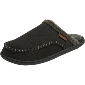 Dearfoams Men's Matthew Moc Toe Scuff Indoor Outdoor House Shoe Slipper