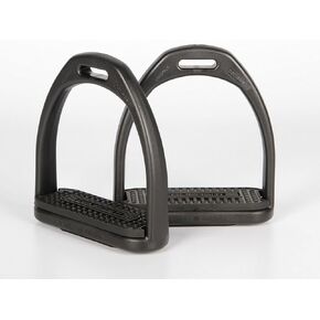 Horze Profile stirrups, plastic, Black, 4"
