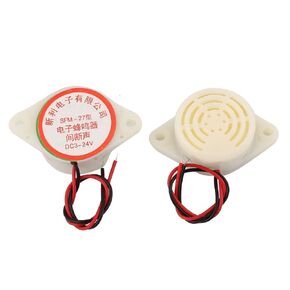 uxcell DC 3-24V 90DB Intermittent Beep Alarm Electronic Buzzer Sounder 2pcs