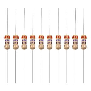 YOKIVE 100 PCS Carbon Film Resistors, 1/4W 270 Ohm 5% Tolerances Resistor, Good for DIY Electronic Projects (4 Color Band, 1.77x0.09-Inch)