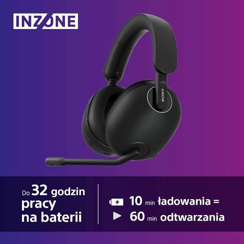 Sony Gaming Wireless Noise-Canceling Headset 360 Spatial Sound INZONE H9 (Black) (Black) in Saudi Arabia