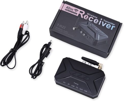 محول صوت بلوتوث 5.0 Aux، جهاز استقبال إرسال لاسلكي بلوتوث 3 في 1 مع مخرج USB/RCA/AUX، محول صوت بلوتوث لنظام ستيريو بث الموسيقى المنزلية in Kuwait