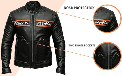 Homestoreuk TJVZ Mens Black Leather Jacket Vintage Distressed 100% Genuine Lambskin Leather Biker Jacket for Men in Saudi Arabia