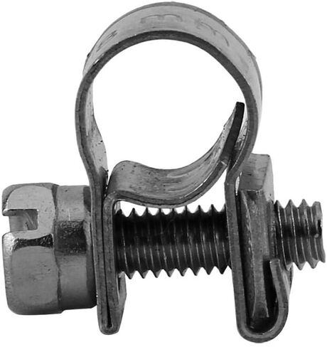 10pcs/Set T-Bolt Clamps Stainless Steel Heavy Duty Mini Fuel Line Pipe Hose Clips 6mm-20mm Optional Size for Plumbing (16-18mm) in Saudi Arabia