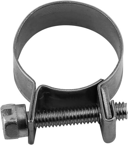 10pcs/Set T-Bolt Clamps Stainless Steel Heavy Duty Mini Fuel Line Pipe Hose Clips 6mm-20mm Optional Size for Plumbing (16-18mm) in Saudi Arabia
