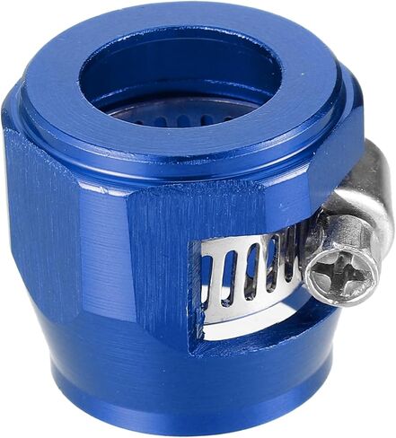 X AUTOHAUX 5 Pcs AN10 Hex Car Hose Finisher Flexible Rubber Pipe Clamp with Screw Band Adapter Fitting for Oil Fuel Water Tube Silver Tone in Saudi Arabia