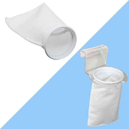 4 بوصات 8 قطع من جوارب حقيبة مرشح حلقة حوض السمك وقطعة واحدة من حامل جورب المرشح المسبق يناسب نماذج Waterbox Aquarium AIO وMarine X وPro Reef، ويناسب أحواض السمك Eshopps وجميع حاملات جورب المرشح مقاس 4 بوصات in Kuwait