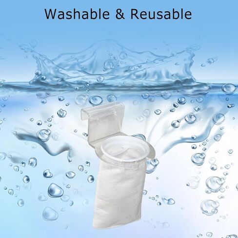 4 بوصات 8 قطع من جوارب حقيبة مرشح حلقة حوض السمك وقطعة واحدة من حامل جورب المرشح المسبق يناسب نماذج Waterbox Aquarium AIO وMarine X وPro Reef، ويناسب أحواض السمك Eshopps وجميع حاملات جورب المرشح مقاس 4 بوصات in Kuwait