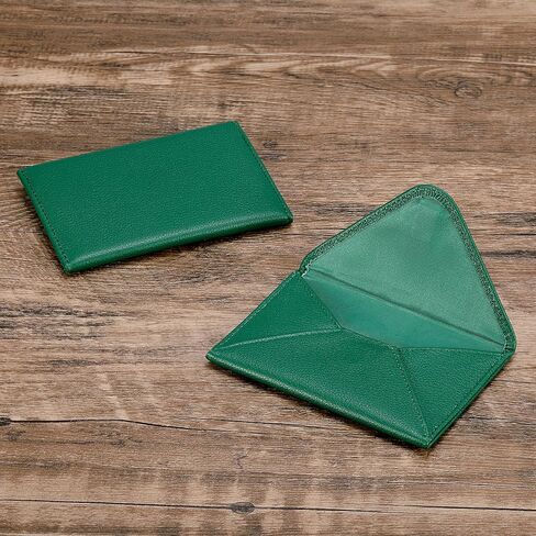 HISCOW Envelope Business Card Case with Magnet Closure - Italian Calfskin (Black) in Saudi Arabia