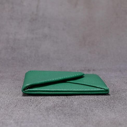 HISCOW Envelope Business Card Case with Magnet Closure - Italian Calfskin (Black) in Saudi Arabia