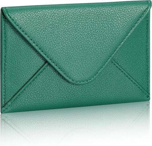 HISCOW Envelope Business Card Case with Magnet Closure - Italian Calfskin (Black) in Saudi Arabia