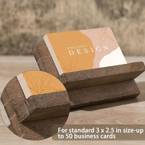 8 قطع حامل بطاقة عمل خشبية للمكتب، حامل بطاقة عمل خشبي للمكتب، حامل بطاقة عمل صغير لسطح المكتب، حامل بطاقة مكتب خشبي للمكتب، حامل بطاقات اسم الطاولة، منظم البطاقات البريدية in Kuwait