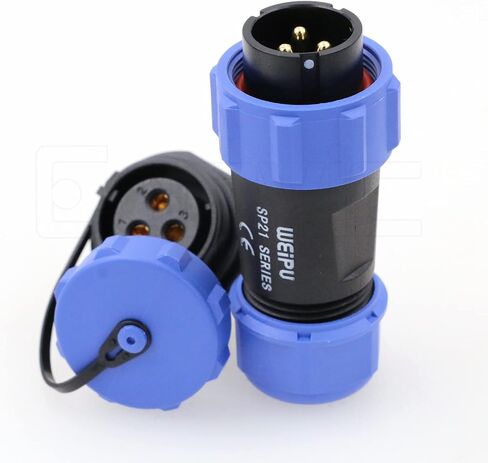 Eonvic Weipu SP21 3 Pin Panel Mount Aviation Plug Socket Waterproof IP68 Connector Cable Industrial Circular Solar Electrical Connector in Saudi Arabia