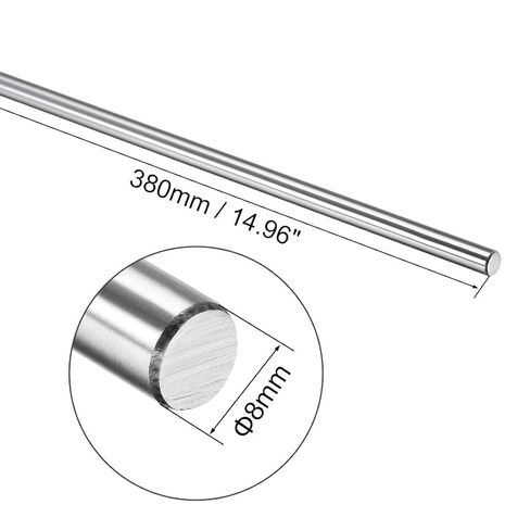 Uxcell 8 مم × 501 مم عمود/دليل الحركة الخطية المطلي بالكروم in Kuwait