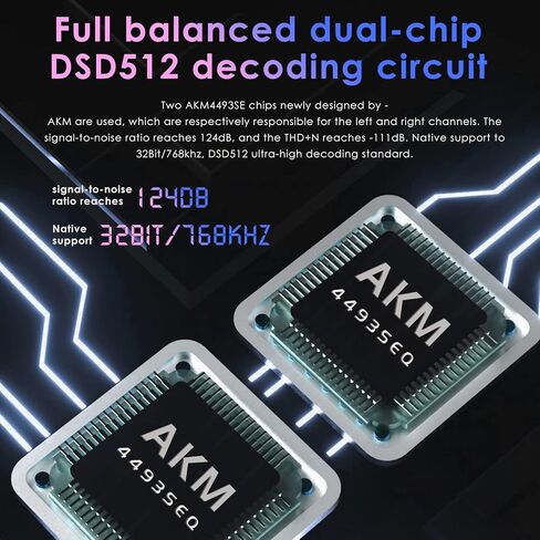 مشغل موسيقى صوتي رقمي عالي الدقة V6، مشغل HiFi DAP، مشغل صوت محمول عالي الدقة، DSD MQA، Dual ak4493SEQ، بلوتوث ثنائي الاتجاه، بطارية 4500 مللي أمبير، 4.4 مم/3.5 مم (عجلة الصوت الذهبية) in Kuwait