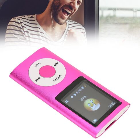 مشغل MP3، مشغل موسيقى رقمي، مشغل موسيقى بدون فقدان مع شاشة LCD رقمية كلاسيكية نحيفة 1.8، منفذ USB صغير، بلوتوث وجسم معدني للطلاب الجري والمشي in Saudi Arabia