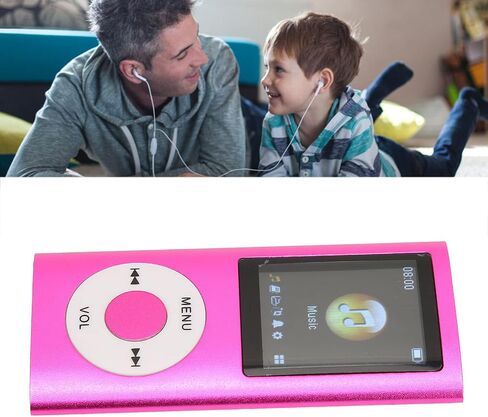 مشغل MP3، مشغل موسيقى رقمي، مشغل موسيقى بدون فقدان مع شاشة LCD رقمية كلاسيكية نحيفة 1.8، منفذ USB صغير، بلوتوث وجسم معدني للطلاب الجري والمشي in Saudi Arabia