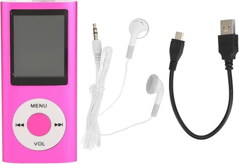 مشغل MP3، مشغل موسيقى رقمي، مشغل موسيقى بدون فقدان مع شاشة LCD رقمية كلاسيكية نحيفة 1.8، منفذ USB صغير، بلوتوث وجسم معدني للطلاب الجري والمشي in Saudi Arabia