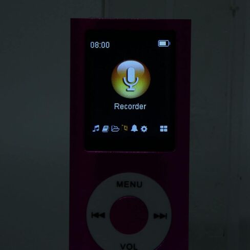 مشغل MP3، مشغل موسيقى رقمي، مشغل موسيقى بدون فقدان مع شاشة LCD رقمية كلاسيكية نحيفة 1.8، منفذ USB صغير، بلوتوث وجسم معدني للطلاب الجري والمشي in Saudi Arabia