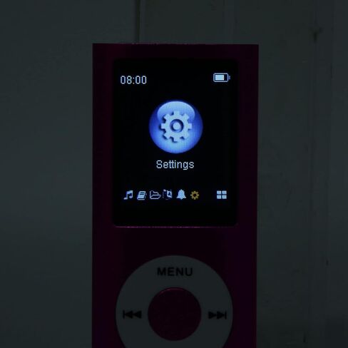 مشغل MP3، مشغل موسيقى رقمي، مشغل موسيقى بدون فقدان مع شاشة LCD رقمية كلاسيكية نحيفة 1.8، منفذ USB صغير، بلوتوث وجسم معدني للطلاب الجري والمشي in Saudi Arabia
