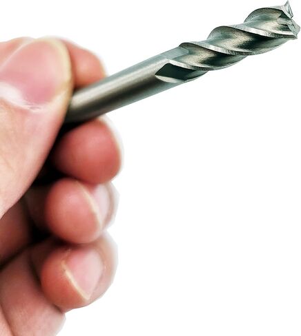LApher Square Nose End Mill Cutter Imperial Units High Speed Steel 4 Flute Straight Shank(1/8,1/4,3/16,5/16,3/8,1/2 inch) in Saudi Arabia