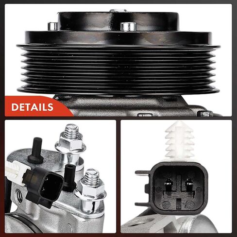 ضاغط مكيف هواء ممتاز A مع قابض متوافق مع Land Rover Range Rover 2010-2012، LR4 2010-2013، Range Rover Sport & Jaguar XF، XJ، XK، XFR، XJR، XKR، XKR-S in Saudi Arabia
