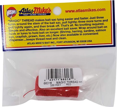 خيط أطلس مايك تو السحري 100 بوصة، أحمر 66016 in Kuwait