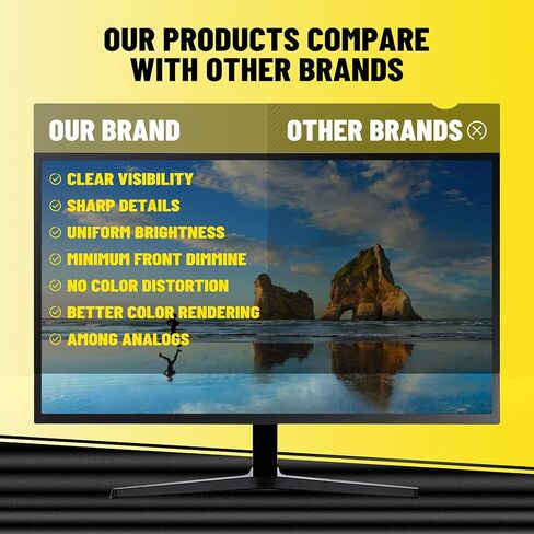 مرشح شاشة خصوصية للكمبيوتر مقاس 23.8 بوصة للشاشة العريضة - مضاد للتوهج - مرشح الضوء الأزرق - واقي مضاد للخدش مع نسبة عرض إلى ارتفاع تبلغ 16:9 (عبوتان) in Kuwait