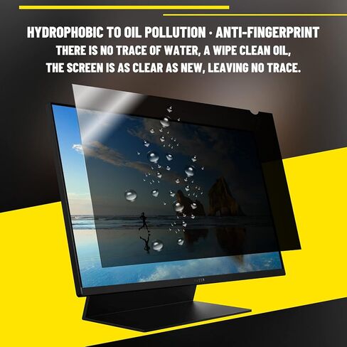 مرشح شاشة خصوصية للكمبيوتر مقاس 23.8 بوصة للشاشة العريضة - مضاد للتوهج - مرشح الضوء الأزرق - واقي مضاد للخدش مع نسبة عرض إلى ارتفاع تبلغ 16:9 (عبوتان) in Kuwait