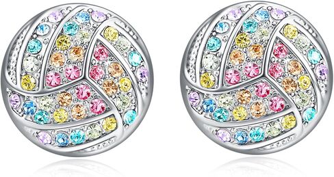 Baseball Basketball Soccer Earrings for Women,Girls Volleyball Football Stud Earrings Jewelry Gifts in Saudi Arabia