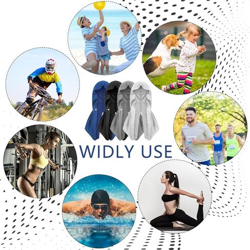 12 قطعة منشفة تبريد بقلنسوة للرجال، مناشف تبريد ماصة للرقبة والوجه، لفافة رأس تبريد سريعة الجفاف، حماية من الأشعة فوق البنفسجية للرياضة والتخييم في الهواء الطلق، 4 ألوان in Kuwait